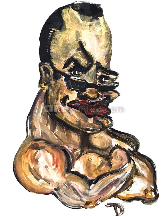 The Rock Caricature