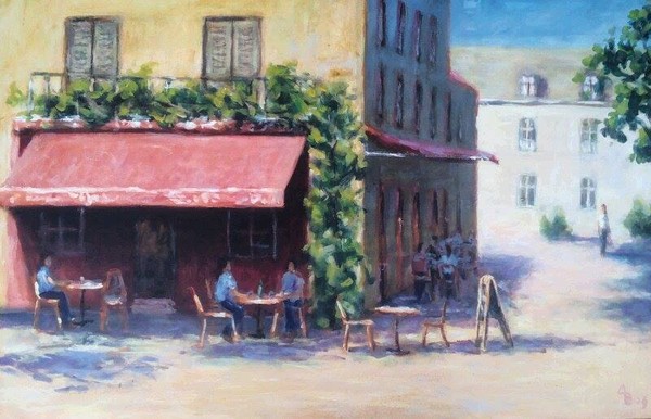 Cafe in a Loire village