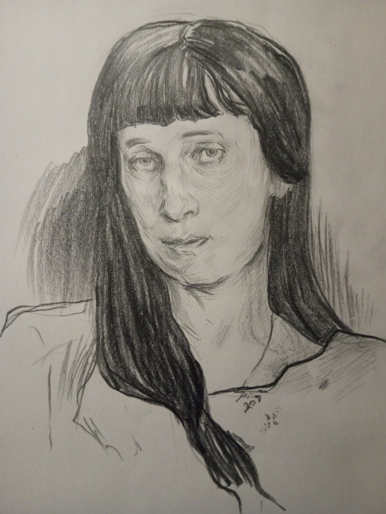 portrait of Anna Akhmatova