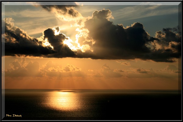 Golden Spirit Over Haifa Bay