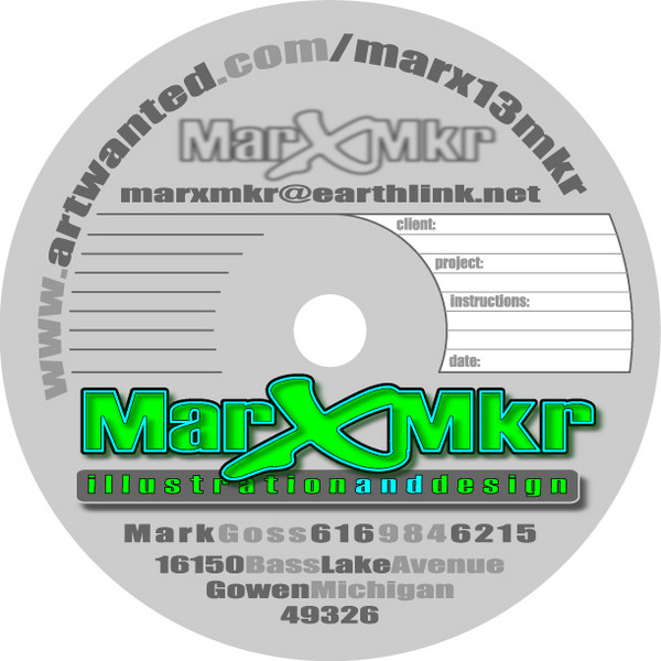 project transfer CD label