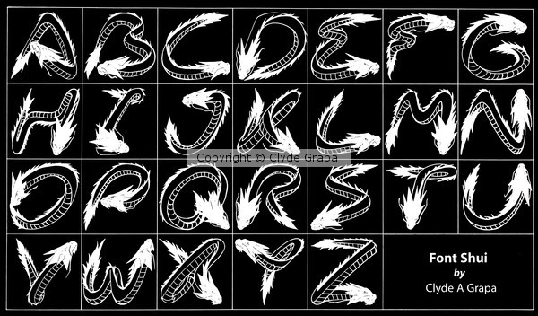 Dragon style font