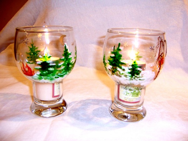 Glass Candlesticks