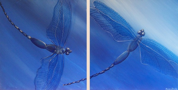 BLUE DRAGONFLIES