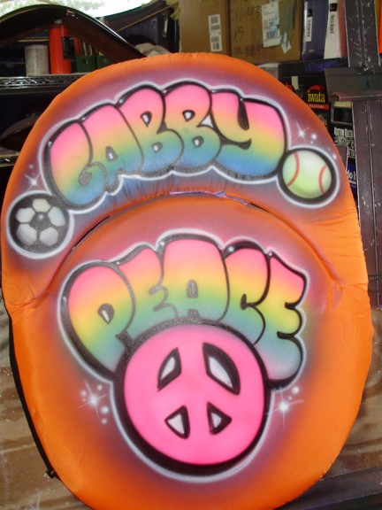 peace sign beach chair