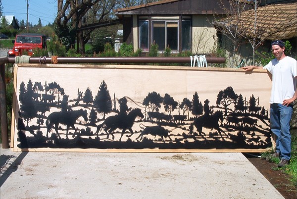 12 foot silhouette panel