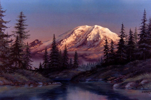 Mt. Ranier At Dawn