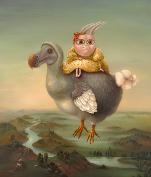 Flying Dodo. Prints on premium canvas