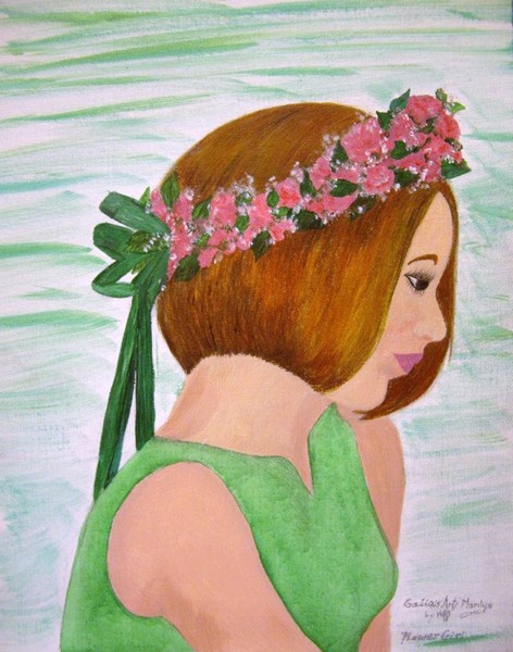 Flower Girl in Green
