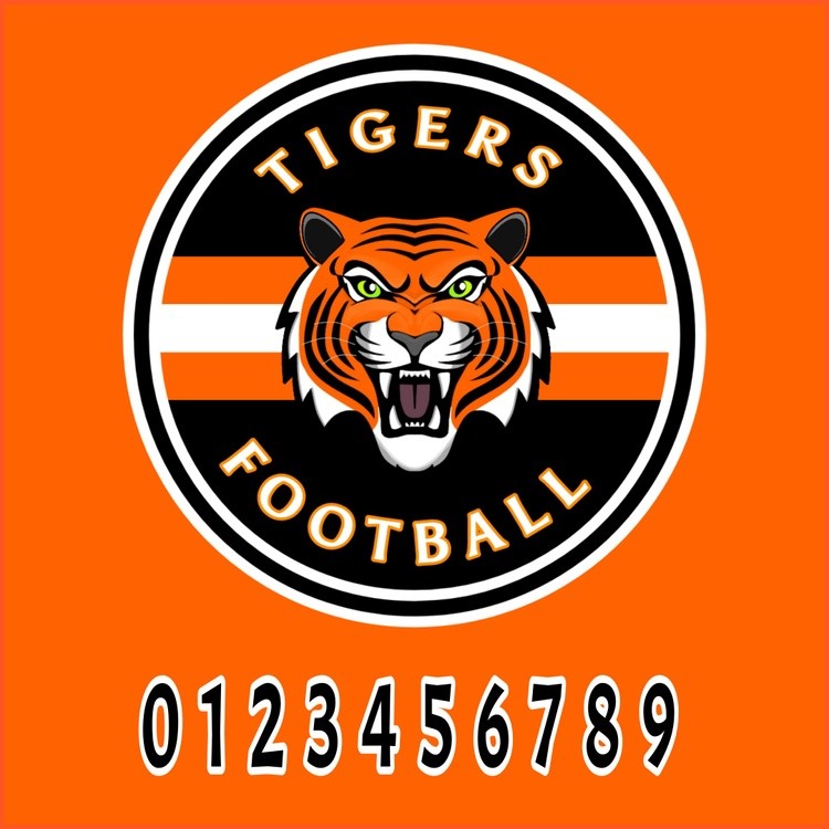 Tigers Logo with numbers 
