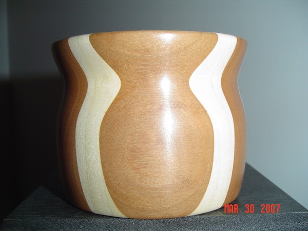 Mahogany and Poplar Bowl