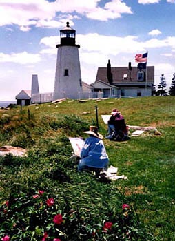 Main Lighthouse with Artists in Tow