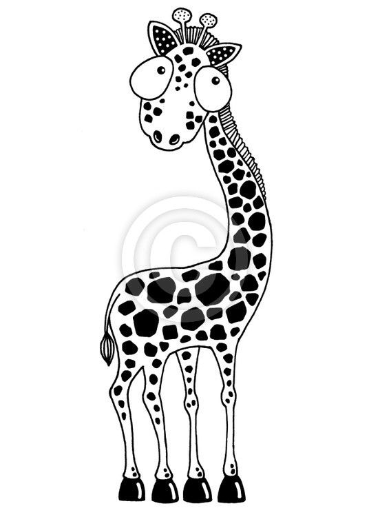 Monochrome Giraffe Design