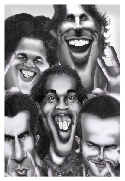 Famous soccerplayers (photobooth series)