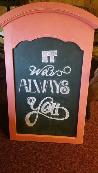 wedding chalkboard