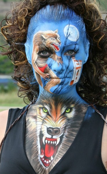 Facepainting Werwolf IBF 2010