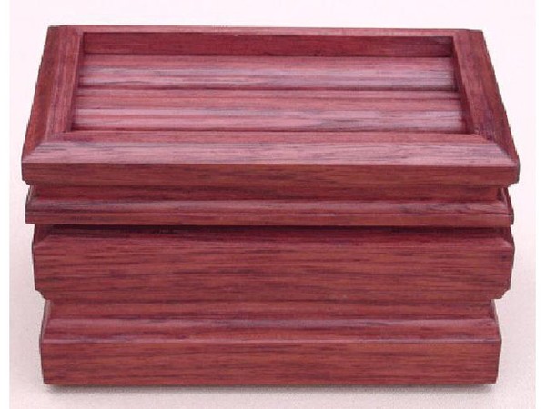 Purpleheart Wood Mini Treasure Keepsake Box