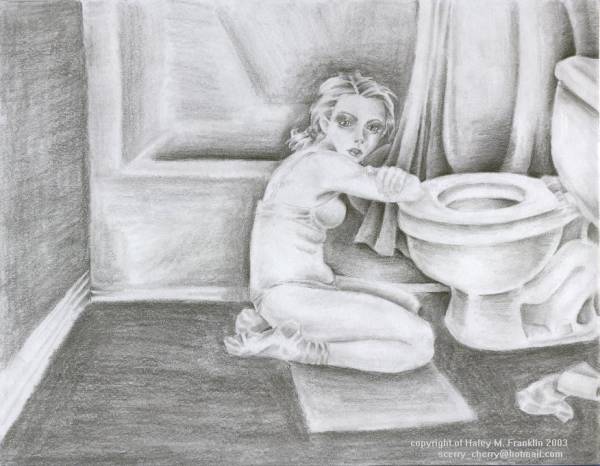 the girl and the toilet
