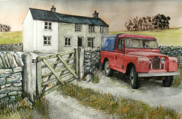Red Landrover