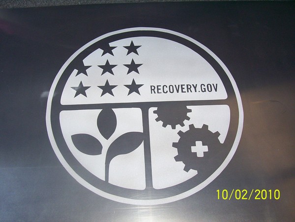 department of energy, etching on aluminum.