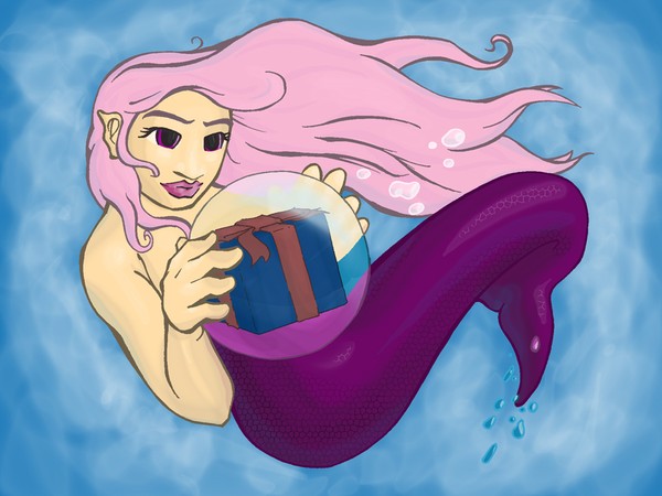 Card Prep- Mermaid
