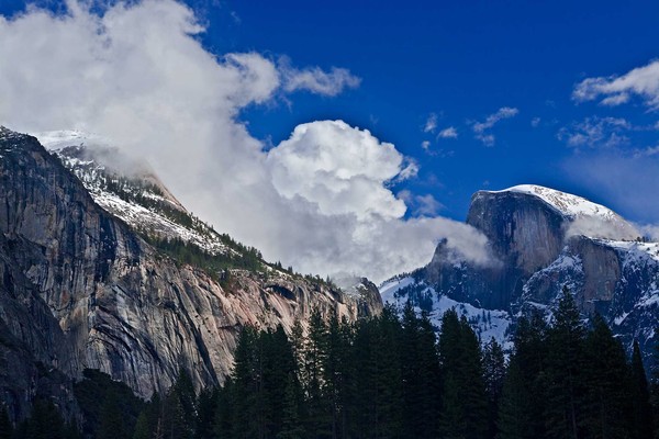 Half Dome and Clearing Storm