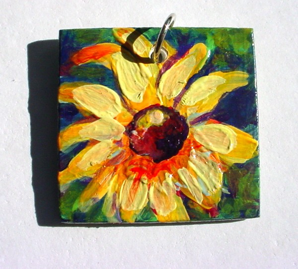 Black-eyed Susan Pendant single flower