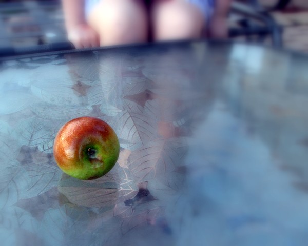 apple on the patio