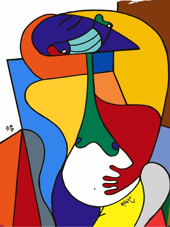 Mujer desnuda sentada, de Pablo Picasso, por Marcelo Urizar