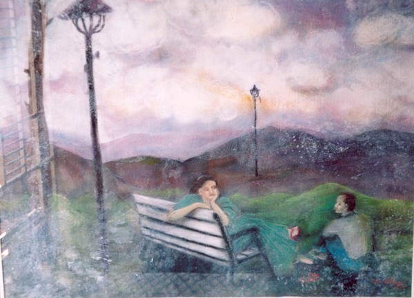 COUPLE ON BENCH