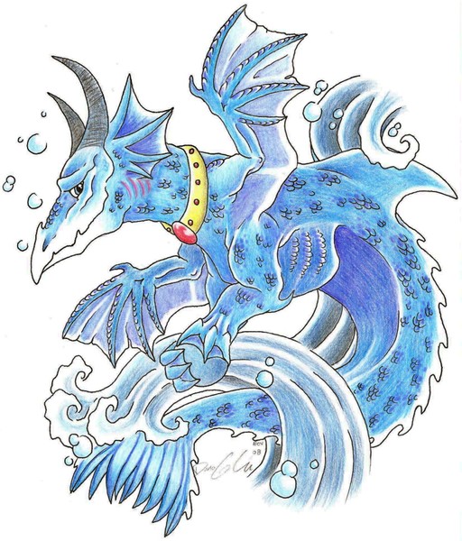 Water dragon: Bubble stone