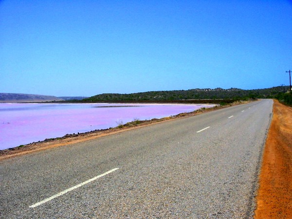 'Pink lake' Australia