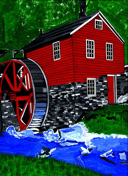 water wheel mill