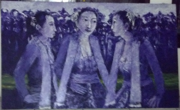 Tiga Wanita Ungu 13 90x150
