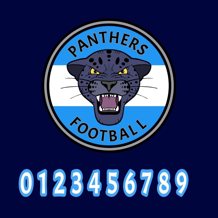 Panthers Logo with numbers 