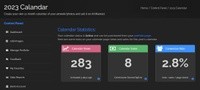 New Calendar Statistics & Custom Description
