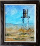 old water tower in the desert