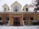 Ozark House Front Door   Christmas