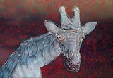 Childhood Nightmares--nue evil giraffe...(c) 2006 ..elton houck...may this dream never come true art
