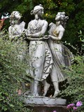 THREE MUSES IN A GARDEN