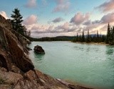 Looking south on Athabasca River