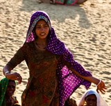 Nomads entertain; Thar desert, Rajasthan