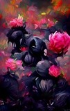 Black and Pink Roses