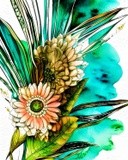 Watercolor floral botanical
