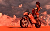 Desert Biker Girl