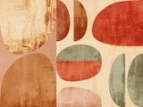 Red and Green Rustic Abstract 2