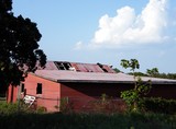 old red barn