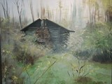 Cabin in spring