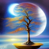 moonscape golden bonsai