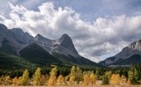 An Autumn Day at the Lake in the Mountains